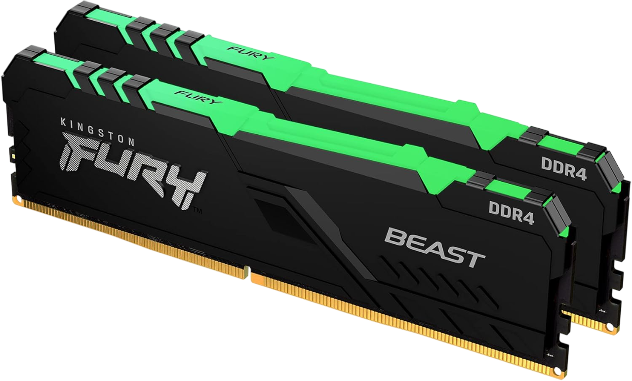 KINGSTON 32GB 3600MT/s DDR4 CL18 DIMM (Kit of 2) FURY Beast RGB