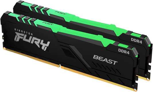 KINGSTON 32GB 3600MT/s DDR4 CL18 DIMM (Kit of 2) FURY Beast RGB