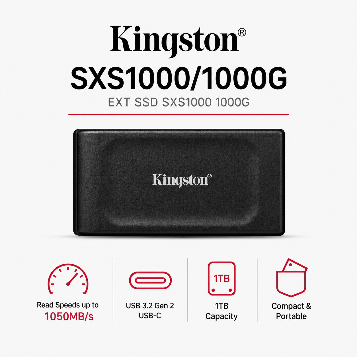 Kingston SXS1000/1000G EXT SSD SXS1000 1000G (SXS1000/1000G)