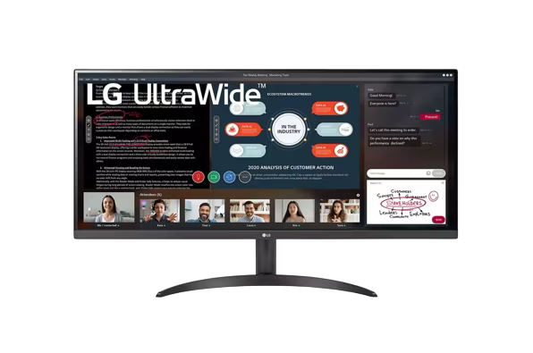 LG 34" UWFHD, IPS,sRGB 95%, 5 ms, HDR 10, Flicker Safe