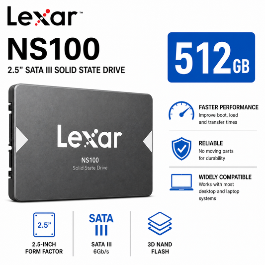 Lexar NS100 512GB 2.5" SSD (LNS100-512RB)
