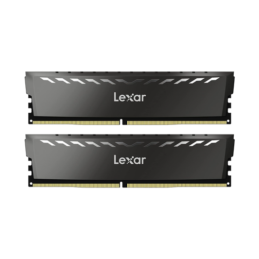 Lexar Thor 16GB (2x8GB) 3200Mhz DDR4 Gaming Desktop Memory Gray | White