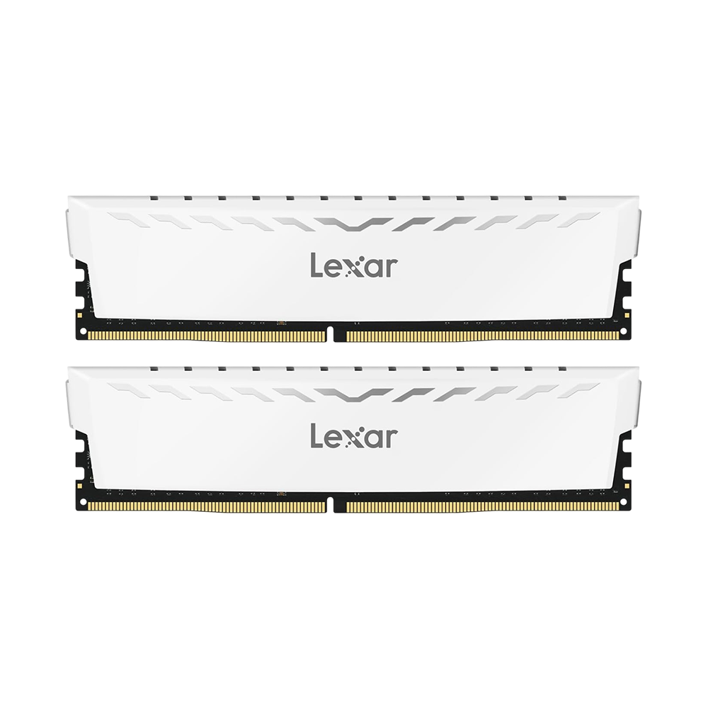 Lexar Thor 16GB (2x8GB) 3200Mhz DDR4 Gaming Desktop Memory Gray | White