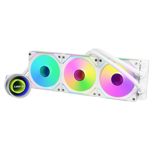 Lian Li Galahad II Trinity 360 SL-INF White - 2.88" LCD Screen (480x480 Res)