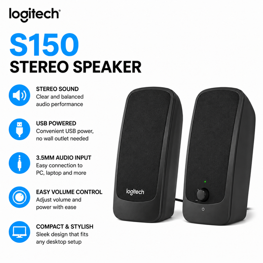 Logitech S150 Stereo Speaker (980-000029)