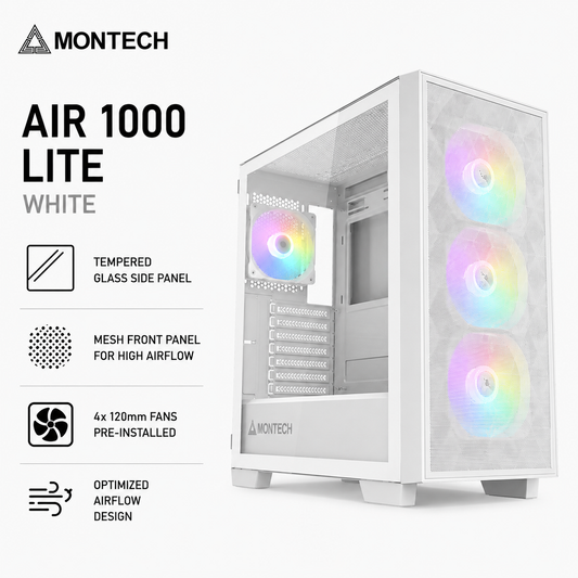 MONTECH Air 1000 Lite White (AIR-1000-LITE-WHITE)