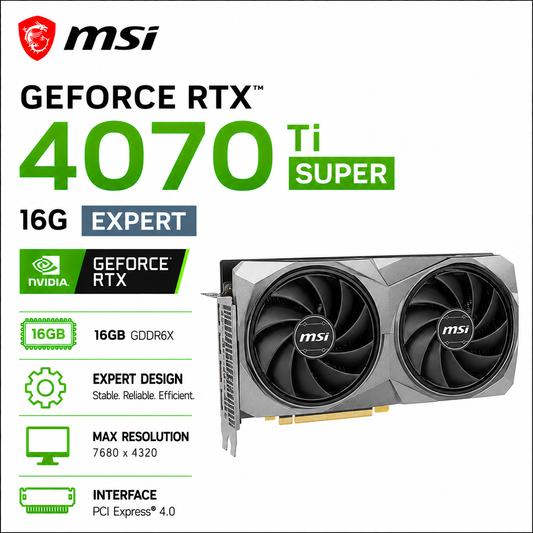 MSI GeForce RTX 4070 Ti Super 16G Expert (RTX-4070-TI-SUPER-16G-EXPERT)