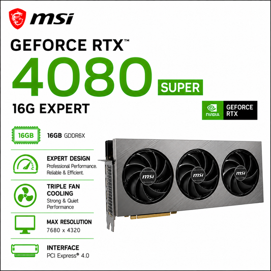 MSI GeForce RTX 4080 Super 16G Expert (RTX-4080-SUPER-16G-EXPERT)
