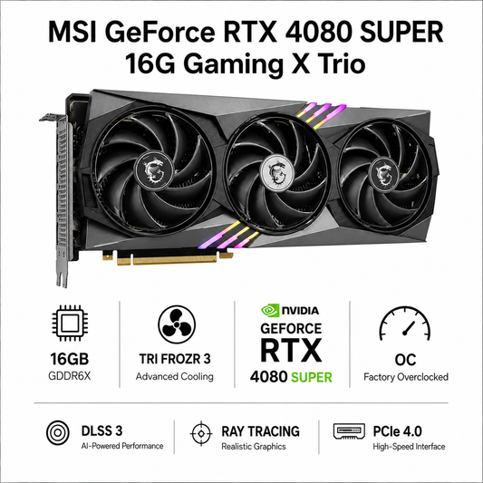 MSI GeForce RTX 4080 Super 16G Gaming X Trio (RTX-4080-SUPER-16G-GAMING-X-TRIO)