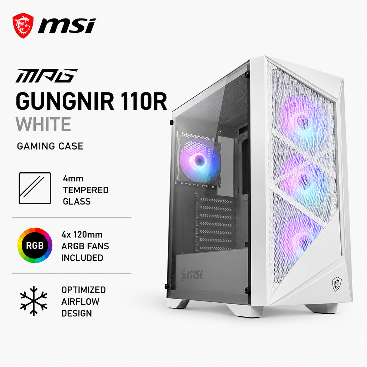 MSI MPG Gungnir 110R White (MPG-GUNGNIR-110R-WHITE)