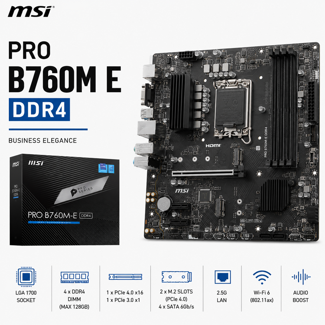 MSI PRO B760M E DDR4 (PRO-B760M-E-DDR4)