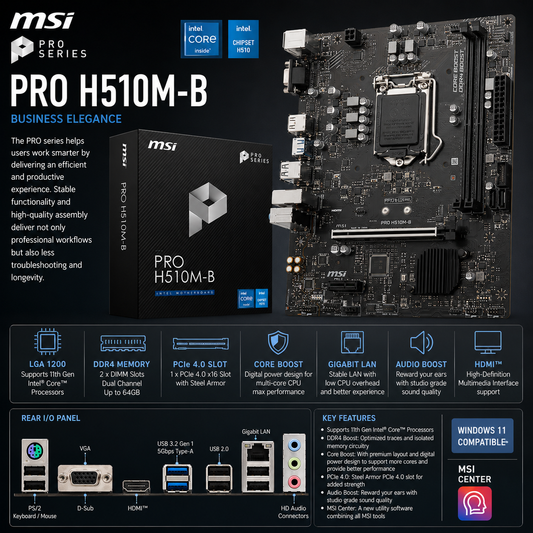 MSI PRO H510M-B (PRO-H510M-B)