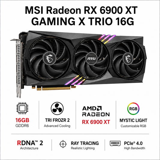 MSI Radeon RX 6900 XT GAMING X TRIO 16G (RX-6900-XT-GAMING-X-TRIO-16G)