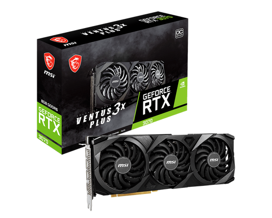 MSI GeForce RTX 3070 VENTUS 3X Plus 8G OC LHR