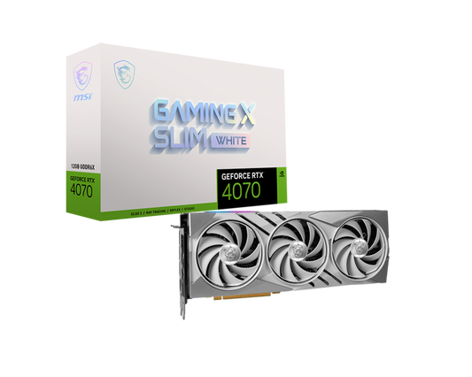 MSI GeForce RTX 4070 Gaming X Slim 12G White