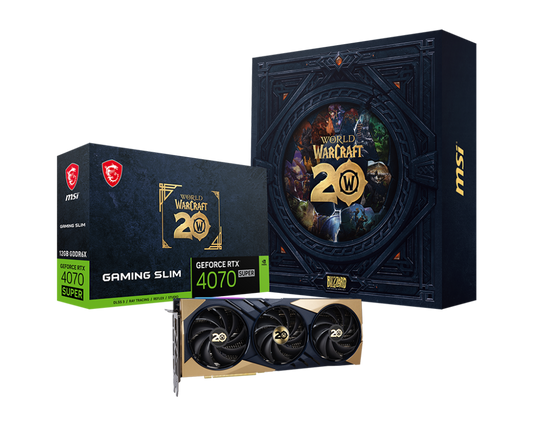 MSI GeForce RTX 4070 Super 12G Gaming Slim WORLD OF WARCRAFT EDITION
