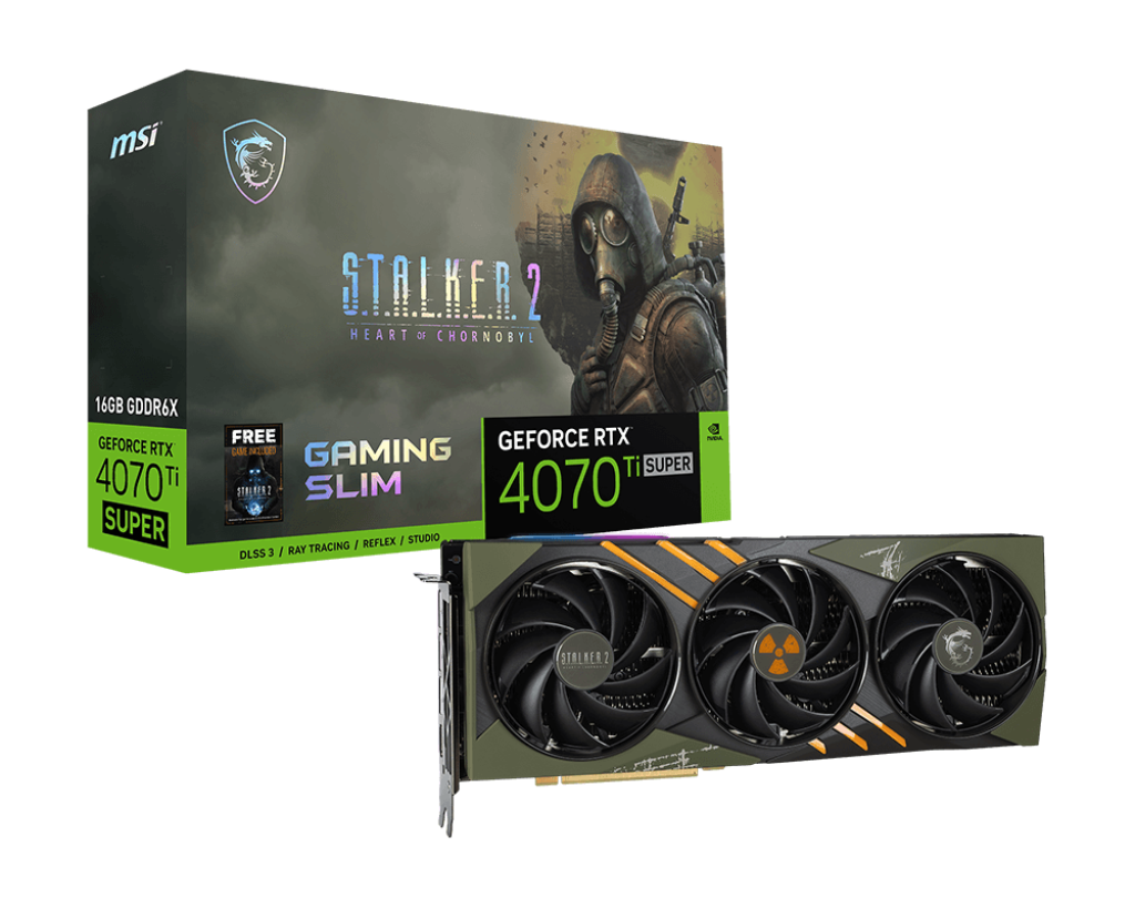MSI GeForce RTX 4070 Ti Super Gaming Slim Stalker 2 Edition