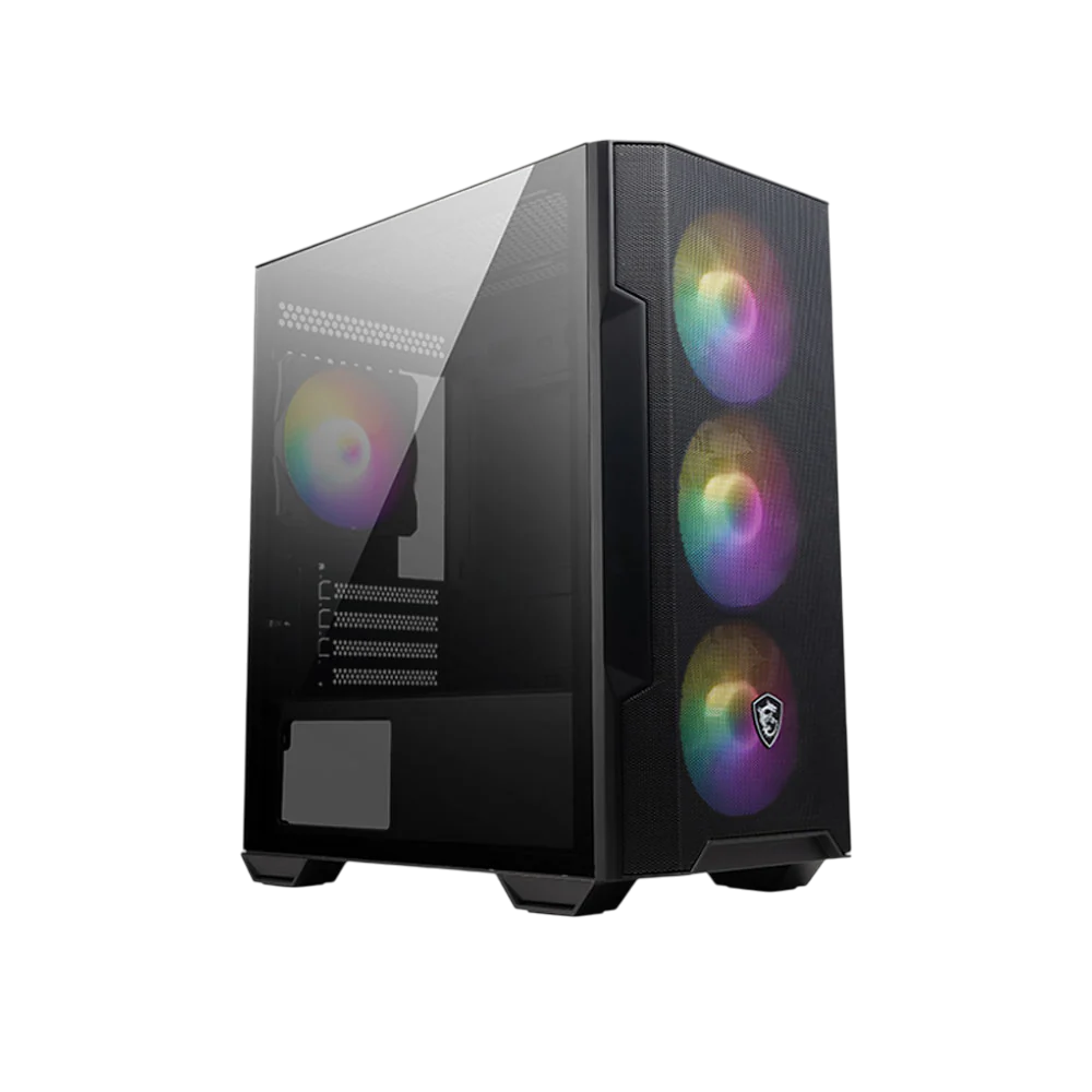 MSI MAG FORGE M100R TG CASE W/4 ARGB FANS