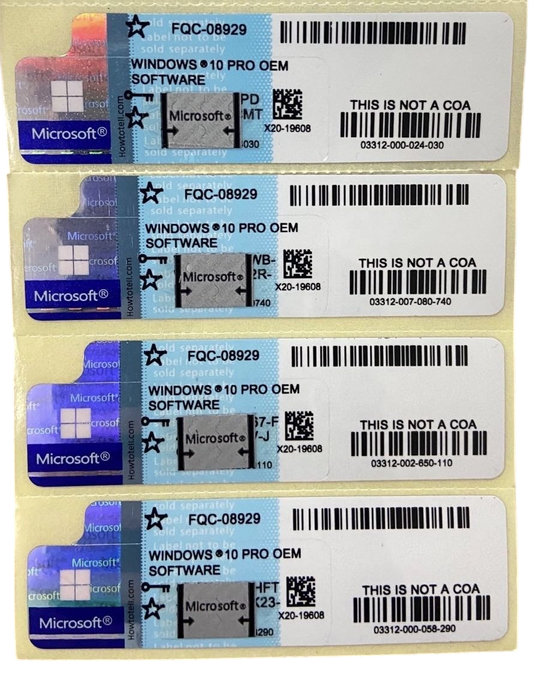 Microsoft Windows 10 Pro 64bit Product key