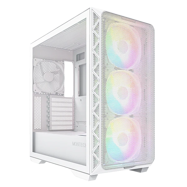 Montech AIR 903 MAX E-ATX With 4 PWM Fans Pc Case White