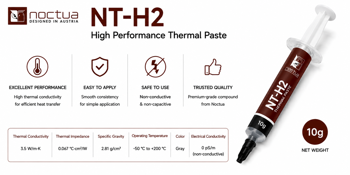 NOCTUA NT-H2 High Performance Thermal - 10g (NT-H2-10G)
