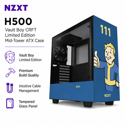 NZXT H500 Vault Boy CRFT Limited Edition Mid-Tower ATX Case (CA-H500B-VB)