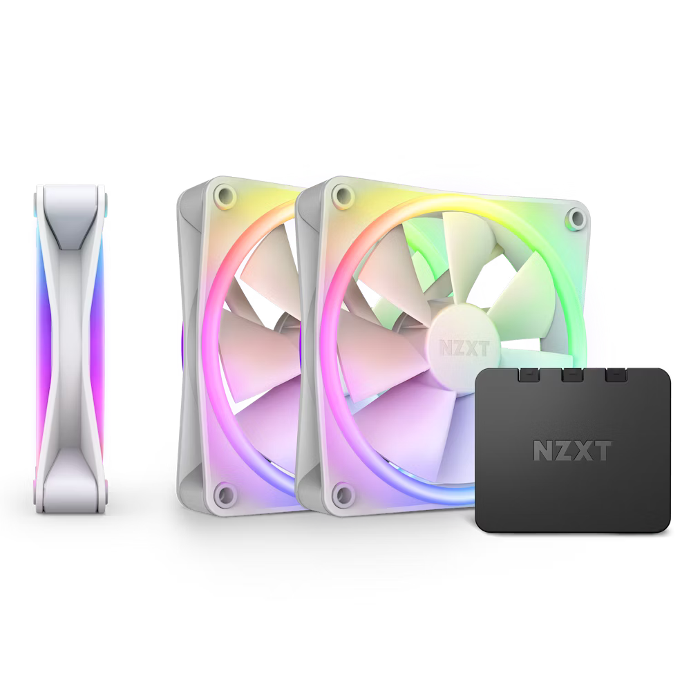 NZXT F120 RGB Duo Triple Pack White