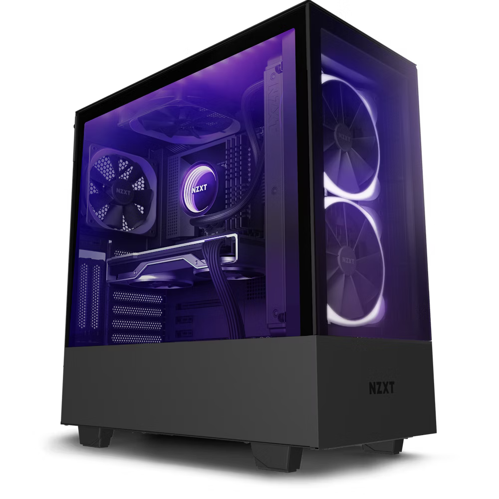 NZXT H510 Elite Premium Compact Mid Tower Case 4fans Incuded - Black