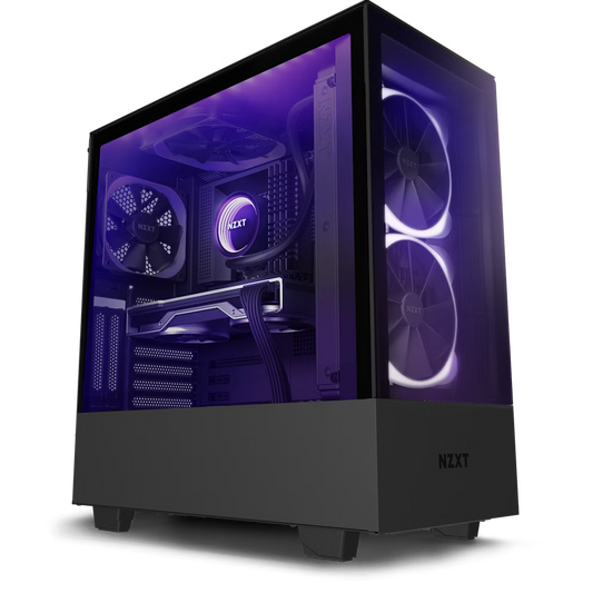 NZXT H510 Elite Premium Compact Mid Tower Case 4fans Incuded - Black