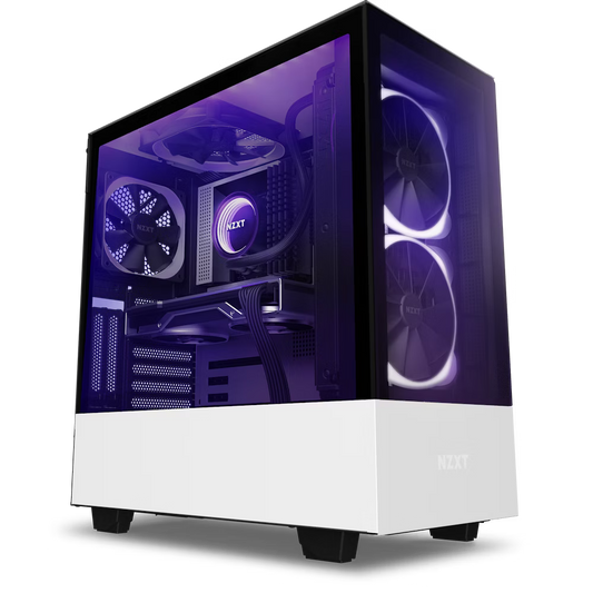 NZXT H510 Elite Premium Compact Mid Tower Case 4fans Incuded - White