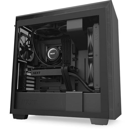 NZXT H710 Mid Tower TG Case 4fans Included - Black