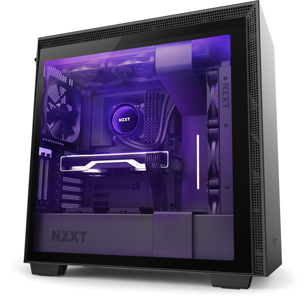 NZXT H710i Mid Tower Case w/ RGB 4fans Included - Black