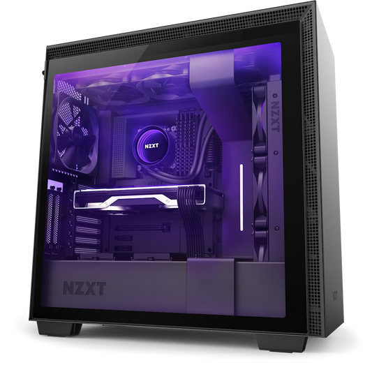 NZXT H710i Mid Tower Case w/ RGB 4fans Included - Black