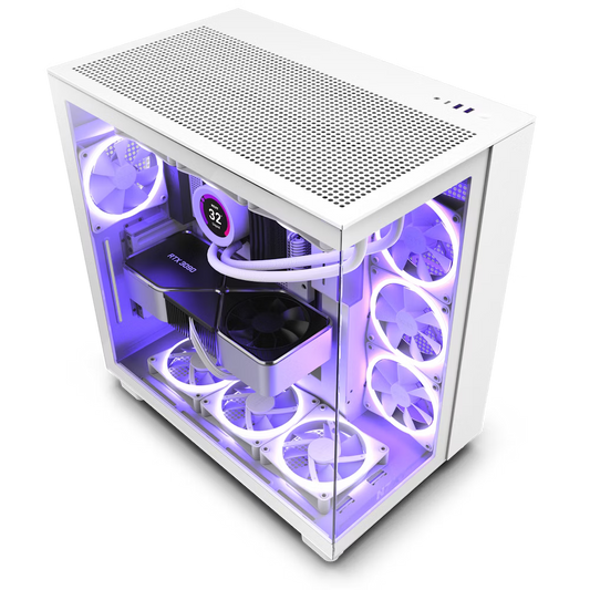 NZXT H9 FLOW DUAL-CHAMBER TG CASE WHITE