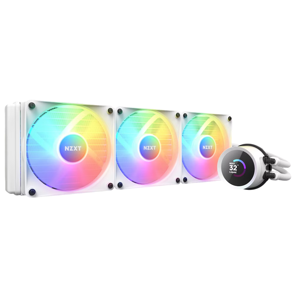 NZXT Kraken 360 RGB 360mm LCD CPU Cooler - White