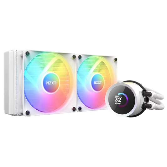 NZXT Kraken RGB 240mm White-1.54" LCD Display with 240x240 Reolution @ 30Hz Refresh Rate