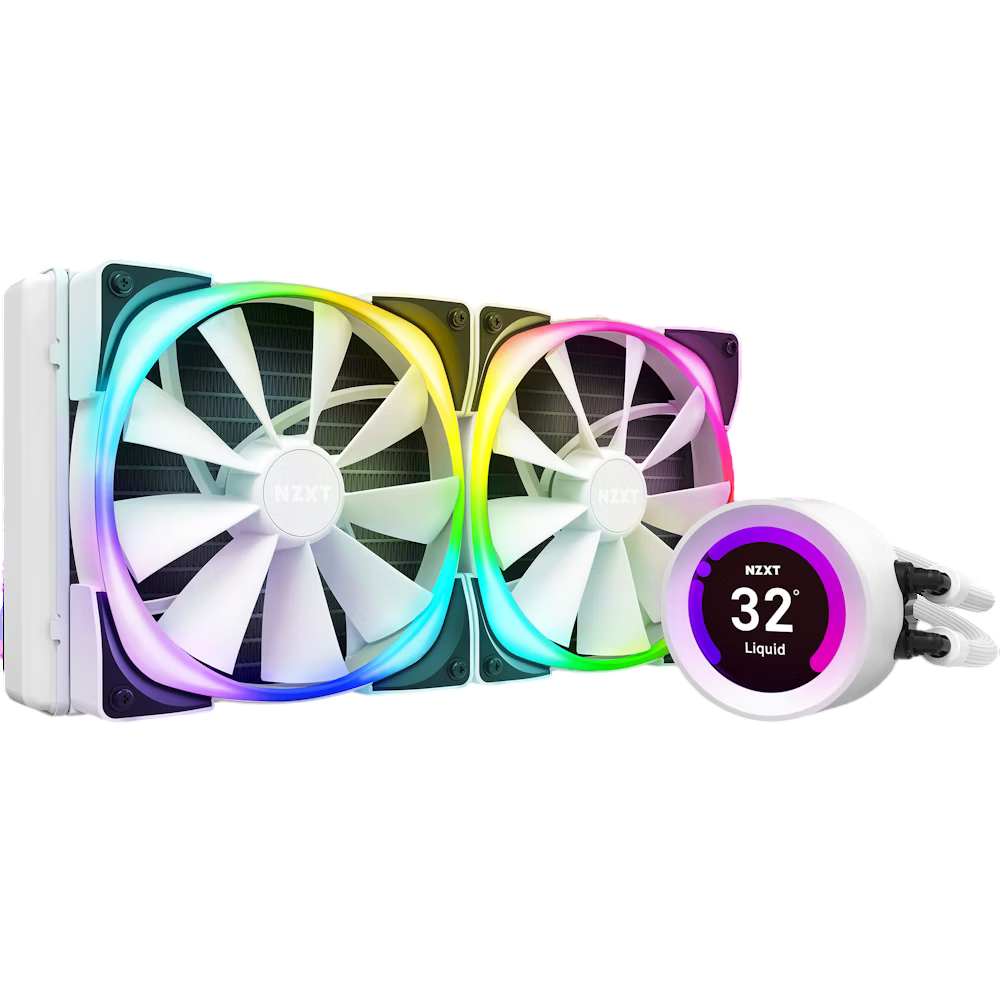 NZXT Kraken Z63 RGB 280mm AIO Liquid Cooler - matte white