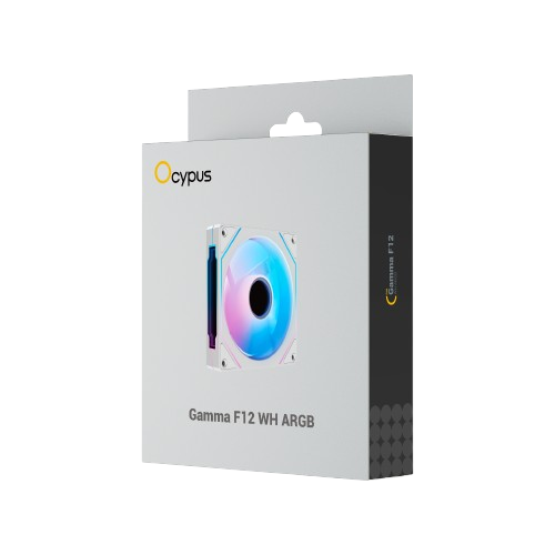 OCYPUS GAMMA F12 ARGB WH PWM FAN