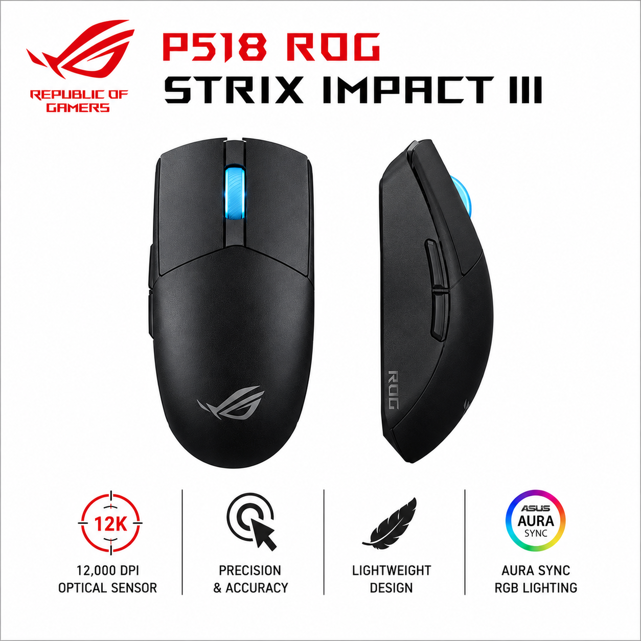 P518 ROG STRIX IMPACT III (P520-ROG-STRIX-IMPACT-III-WIRELESS)