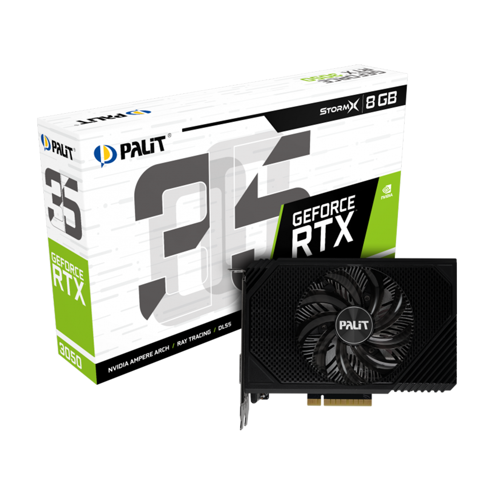 PALIT RTX3050 STORMX 8GB GDDR6 128BIT DVI HDMI DP [RGB] 1 FAN