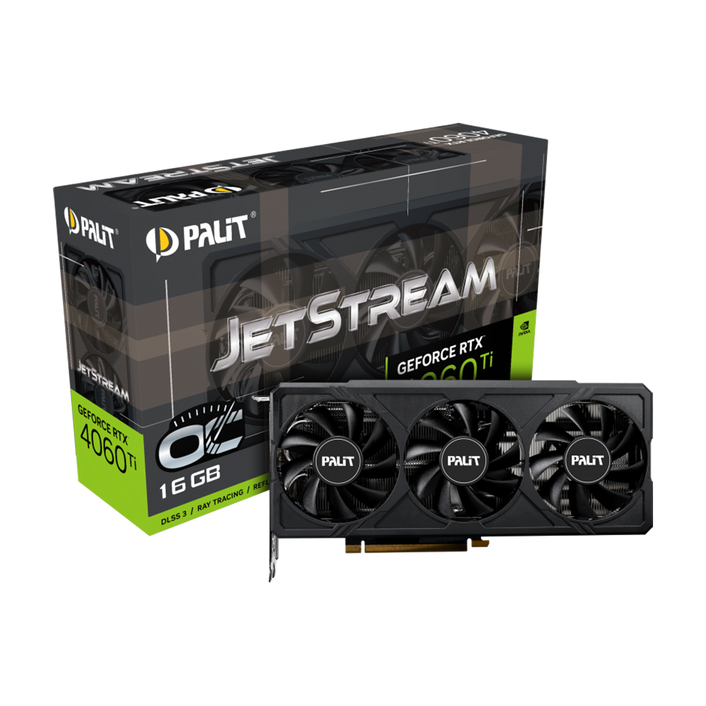 PALIT RTX4060Ti JETSTREAM OC 16GB GDDR6 128bit 3-DP HDMI