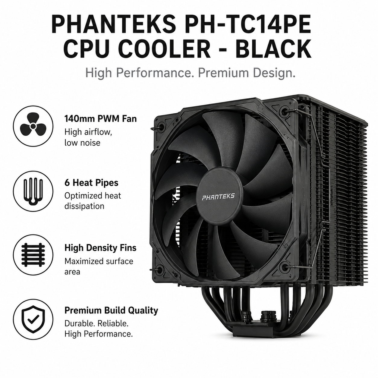 PHANTEKS PH-TC14PE CPU Cooler - black (221V8)