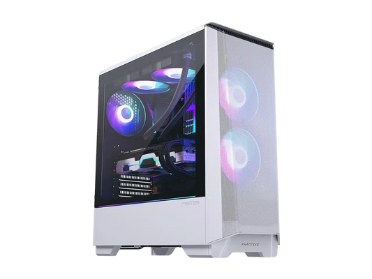 PHANTEKS Eclipse P360A Mesh Mid Tower TG Case 2fans Included - White