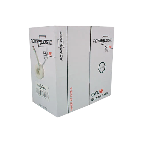 PowerLogic Cat5e UTP Cable 305m Copper Clad Al White