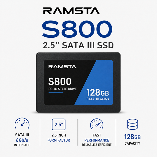 RAMSTA S800 2.5 128GB SATA III 2.5" SSD (S800-1TB)