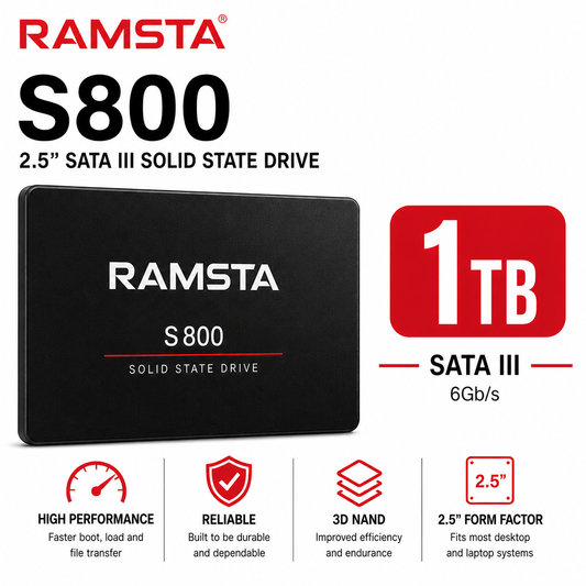 RAMSTA S800 2.5 1TB SATA III 2.5" SSD (S800-256GB)
