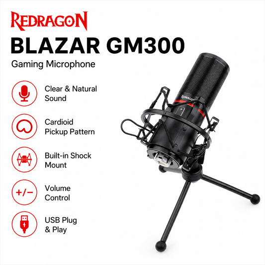 REDRAGON BLAZAR GM300 Gaming Microphone (K617-RGB)