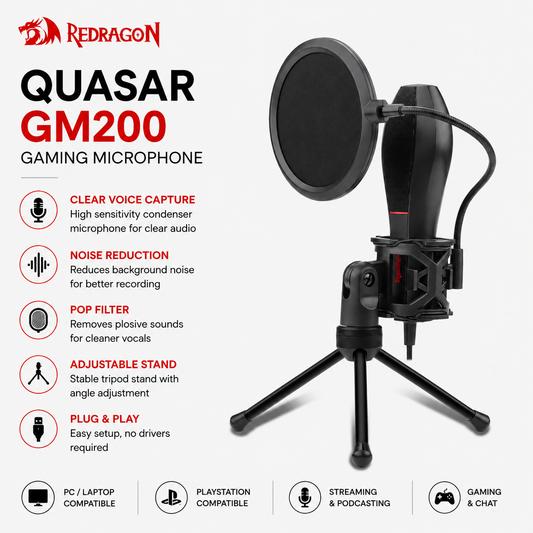 REDRAGON QUASAR GM200 Gaming Microphone (GS512)