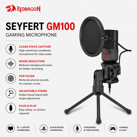 REDRAGON SEYFERT GM100 Gaming Microphone (K589)