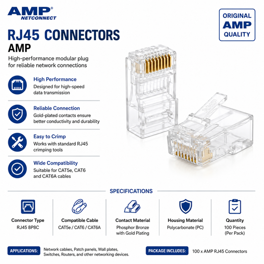 RJ45 Connectors - AMP (SHIELDED-RJ45-CONNECTORS)